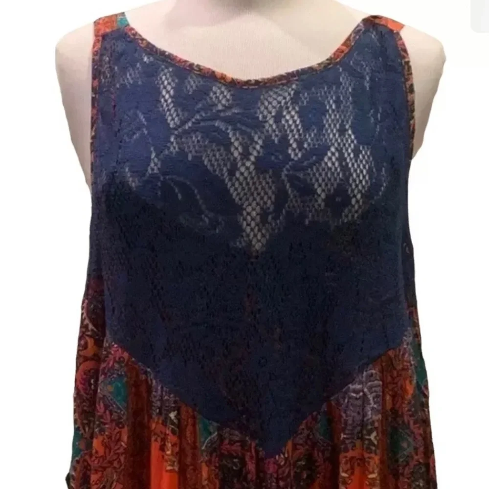 Free People Count Me In Trapeze Tunic SZ M NWT - Picture 3 of 6